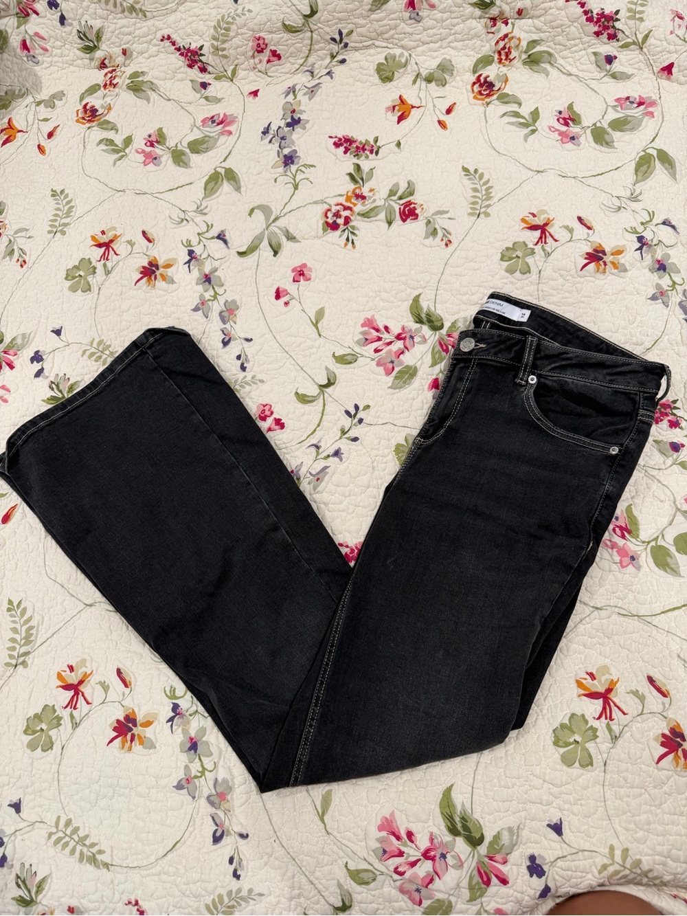 Garage low rise black jeans